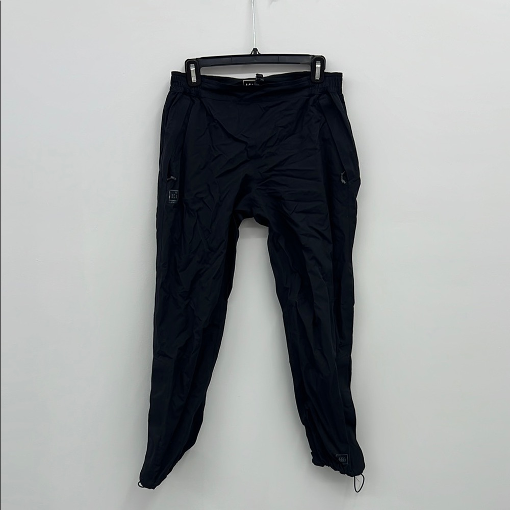 REI Black Straight Leg Rain Pants